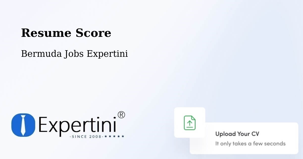 Resume Score & Job Description Match Tool – Warwick Camp - Bermuda Jobs Expertini